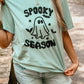 Spooky Season Ghost Bats Puff Tee
