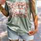 Howdy Fall Cowprint Puff Tee