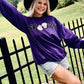 Spooky Flying Ghost Chenille Patch Sweatshirt