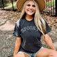 Spooky Curved Varsity Embroidered Tee