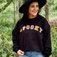 Spooky Multi Color Patch Sweatshirt