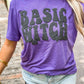 Basic Witch Retro Halloween Puff Tee
