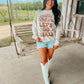 Let's Go Girls Cowgirl Hat Puff Sweatshirt