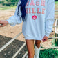 Nash Pink Cowgirl Happy Patch Sweatshirt