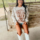 Let's Go Girls Cowgirl Hat Puff Sweatshirt