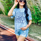 CUSTOM Retro School Spirit Puff Mineral Wash Tee