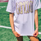 CUSTOM Team Color Game Day Glitter Puff Combo Tee