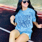 CUSTOM Retro School Spirit Puff Mineral Wash Tee