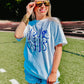 CUSTOM School Mascot Hollow Font Puff Tee