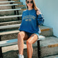 Custom Curved Varsity Puff School Sweatshirt