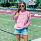 CUSTOM Retro School Spirit Puff Mineral Wash Sweatshirt