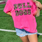BEST SELLER- CUSTOM Leopard Glitter Patch Tee
