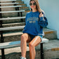 Custom Curved Varsity Puff School Sweatshirt