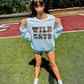 BEST SELLER- CUSTOM Leopard Glitter Patch Sweatshirt