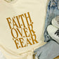 Faith Over Fear Wavy Puff Tee