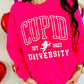 Cupid University Varsity Hollow Puff Sweatshirt