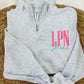 Custom Occupation Name Pocket 1/4 Zip Jacket