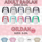 Merry Christmas Green Stacked Raglan