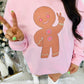 Gingerbread Man Peace Sign Sweatshirt