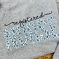 Floral Registered Nurse 2 Font Applique Sweatshirt