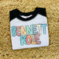 Custom Boy's Name Raglan Tee
