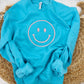 Happy Face Embroidered Sweatshirt