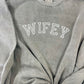 Wifey Embroidered Comfort Color Sweatshirt