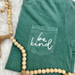 Be Kind Elegant Cursive Puff Pocket Tee