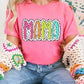 Preppy Colorful Mama DTF Tee