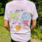Love Is Hand drawn Coquette Bow FRONT AND BACK