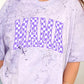Custom Distressed Checkered DTF Tee