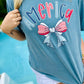 Coquette America Flag Bow Dtf Tee Shirt