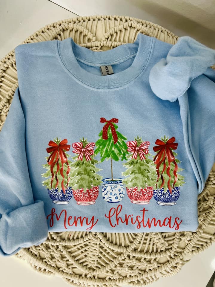 Merry Christmas Tree Chino Pots - DTF