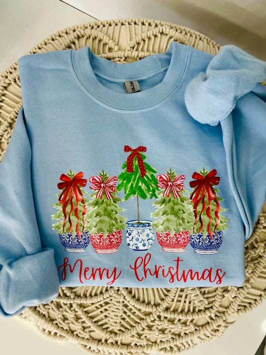 Merry Christmas Tree Chino Pots - DTF