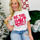 Be the Light Christmas Lights Bubble Letters - DTF