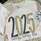 Twenty Twenty Five Glitter New Year DTF Sweatshirt