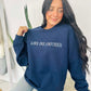 Love One Another Simple Embroidered Sweatshirt