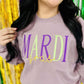 Mardi Gras Multi Font Embroidered Sweatshirt