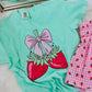 Strawberry Bow Stem DTF Tee