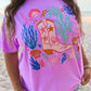Coastal Coral Boot Beachy Graphic Tee