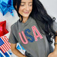 USA Applique Patriotic Graphic Tee