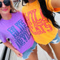 Custom Hollow Varsity Stacked Puff Graphic Tee