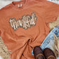 Thankful Cheetah Plaid Graphic Tee