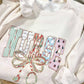 Santa Favorite Nurse Bow Graphic Tee