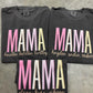 Custom Tall Multicolored Mama Names DTF Design