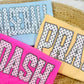 Custom Black & White Polka Dot Arch DTF Design