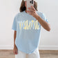 Yellow and Blue Custom Title DTF MAMA51