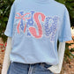 USA Lace Trim Patriotic DTF Graphic
