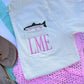 Rainbow Trout Pocket Tee Initials Embroidery