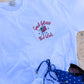 God Bless America Flag JULY41 Embroidered Top